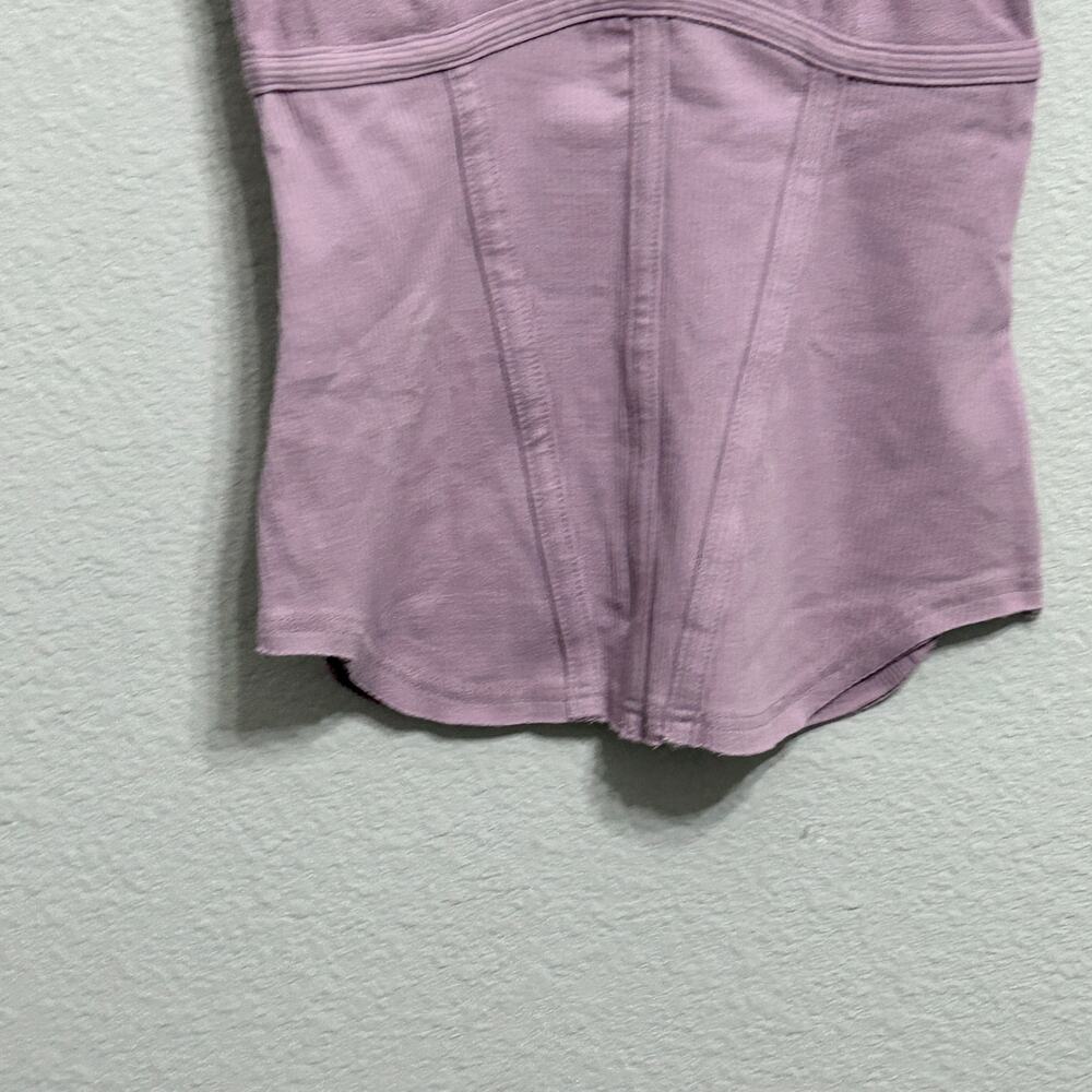 NEW Free People Headstart Lillac Purple Corset Sleeveless Tank Top Sm Athleisure - Picture 7 of 7